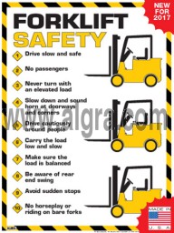Forklift Safety Rules Poster