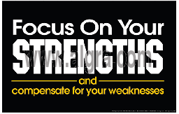 Focus On Your Strengths Poster