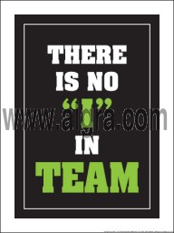 There is no I in Team 18" x 24" Laminated Motivational Poster