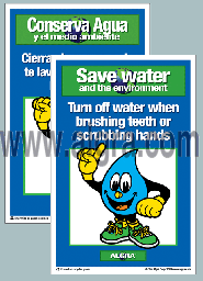 Kids Male Waterdrop Placard