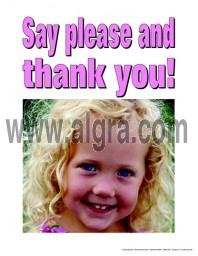 Say Please and Thank You Poster