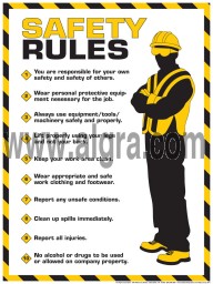 Workplace Safety Rules Poster