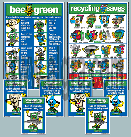 Bee Green Poster Set