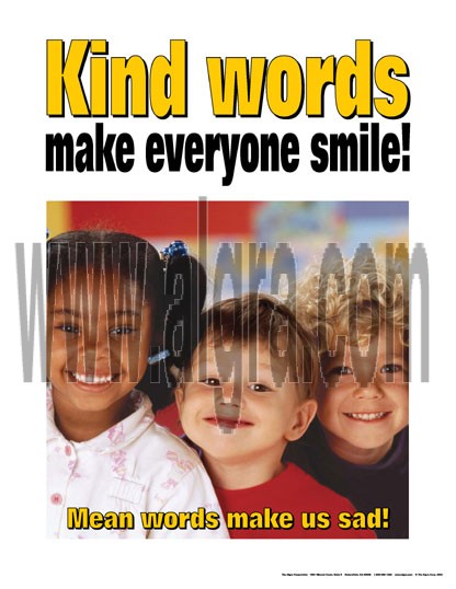 Kind Words Make Everyone Smile Poster