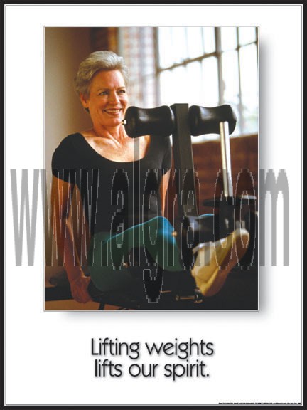 Lifting Weights Poster