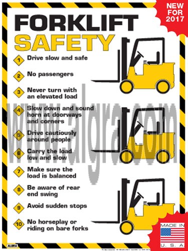 Forklift Safety Rules Poster