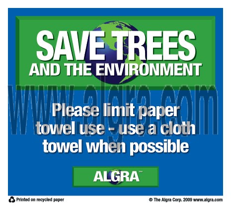 Paper Towel Placard
