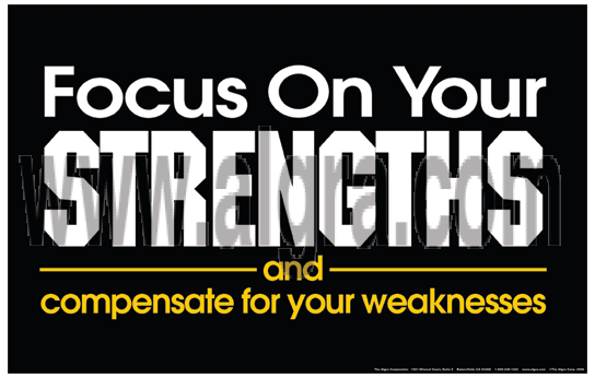 Focus On Your Strengths Poster
