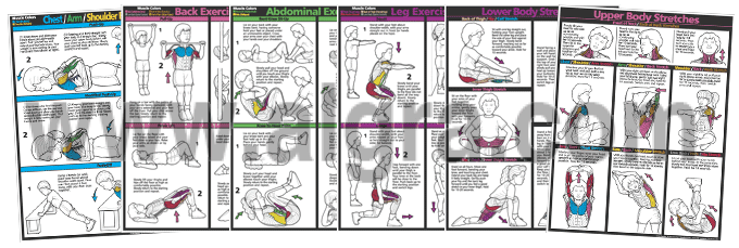 Complete Kids Fitness Poster Series