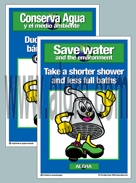 Kid's Female Showerhead Placard