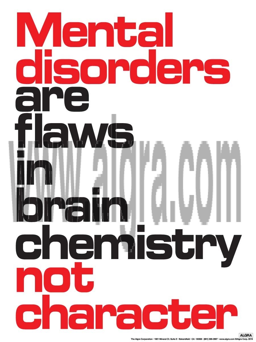 Mental Disorders 18" x 24" Laminated Poster