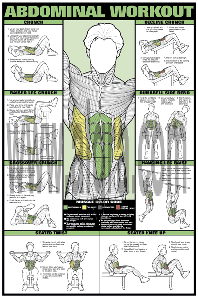 Abdominal Workout Poster