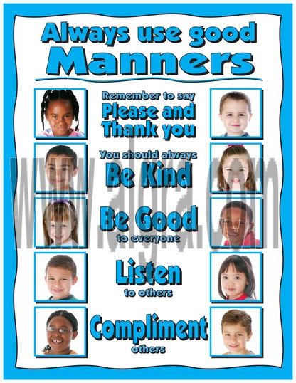 Good Manners Poster