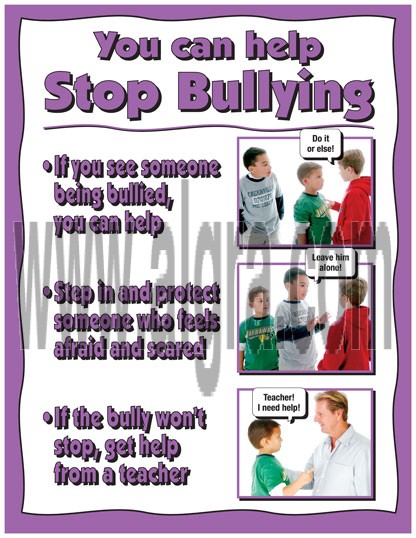 Help Stop Bullying Poster