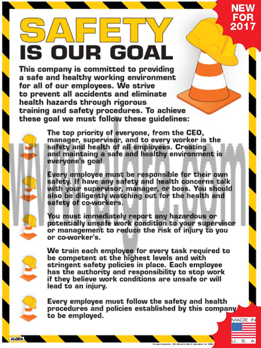 Workplace Safety Rules Poster