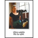 Lifting Weights Poster