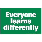 Everyone Learns Differently Poster
