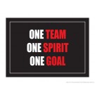 One Team One Spirit One Goal 18" x 24" Laminated Motivational Poster