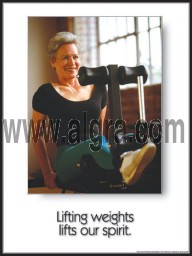 Lifting Weights Poster